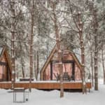 A-frame Forrest Duet outside